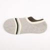 anti-slip terrry make-to-order no-show socks men-grey