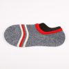 anti-slip terrry make-to-order no-show socks men-red