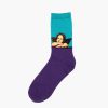 beloved oil-painting custom dress socks men-angel