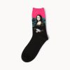 beloved oil-painting custom dress socks men-mona-lisa