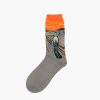 beloved oil-painting custom dress socks men-shouting