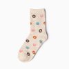 carton custom dress socks unisex-donuts