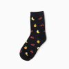 carton custom dress socks unisex-fruits