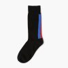 color blocks custom knee-high socks men-black