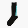 color blocks custom knee-high socks men-green