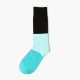 color blocks custom knee-high socks men- light green