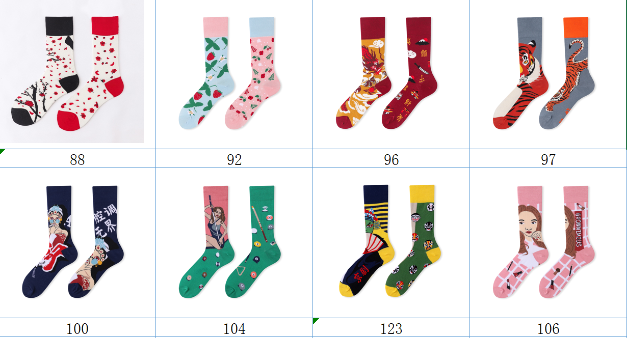 colorful socks collection 2 in stock