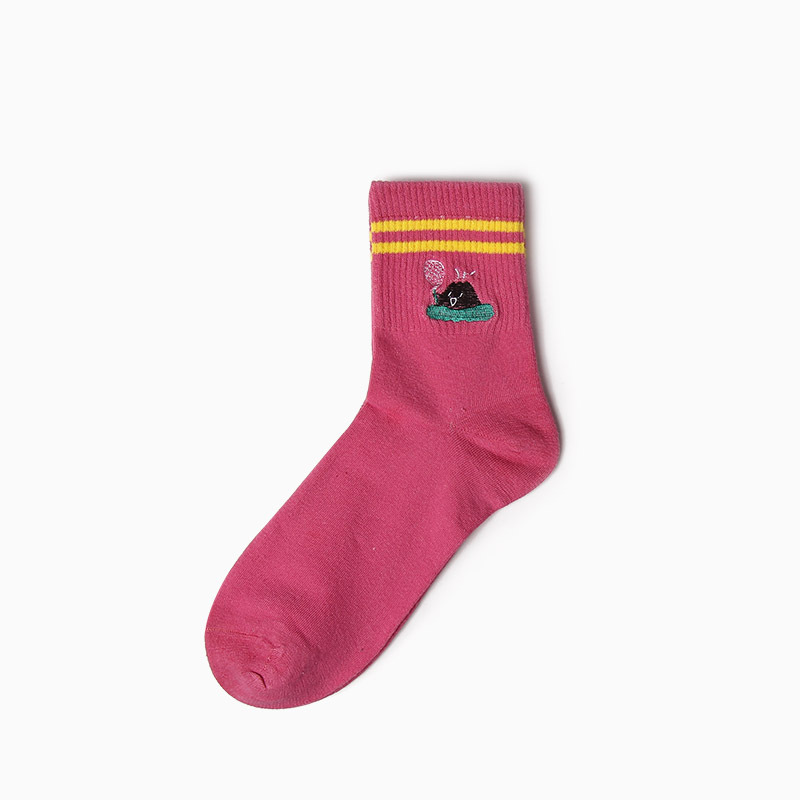 embroidery private label crew socks - MeetSocks