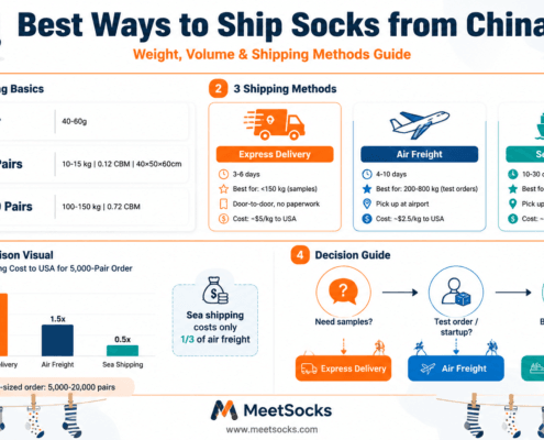how to ship socks from china