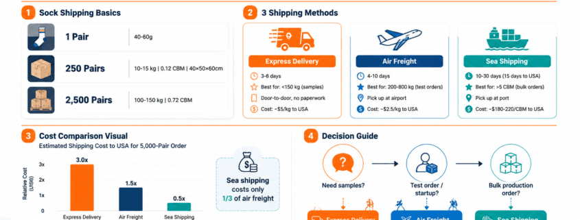 how to ship socks from china