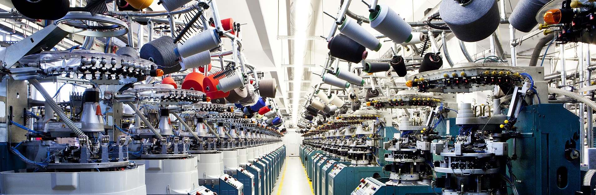 sock factory knitting machine producing image