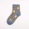 illustration home private label crew socks women -boy with helmet