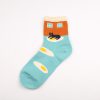 illustration home private label crew socks-cat