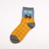 illustration home private label crew socks-dog