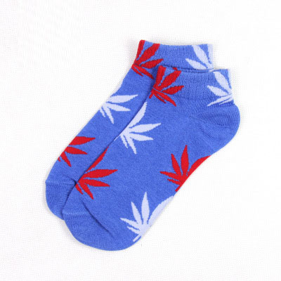 maple leaf wholesale ankle socksblue