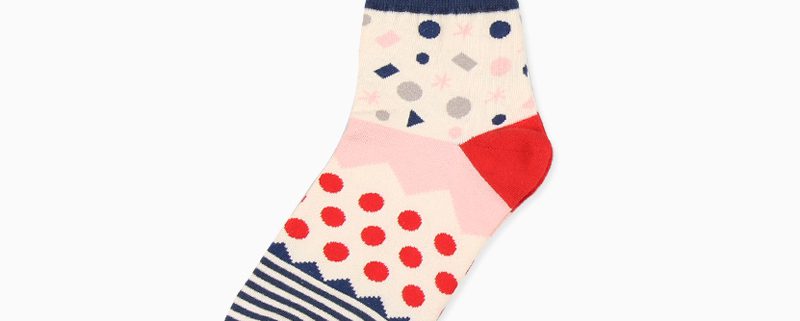 mountain custom crew socks unisex-red