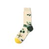 nature custom dress socks-bees plants