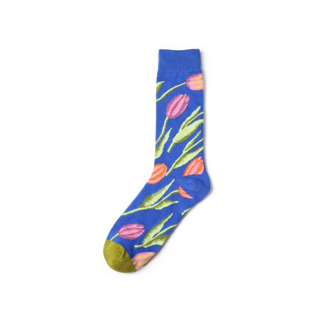 nature custom dress socks-flowers