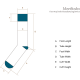 Sock size reference illustration