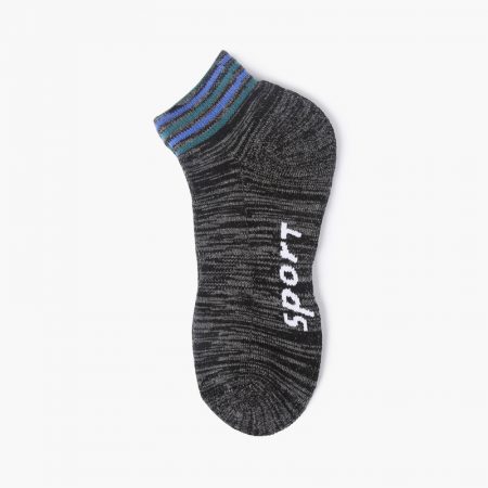 sport private label ankle socks men-black