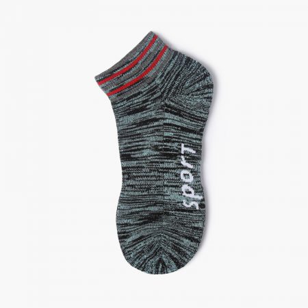 sport private label ankle socks men-light black