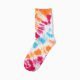 stripe tie dye custom dress socks-orange