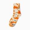 tie dye private label dress socks -orange